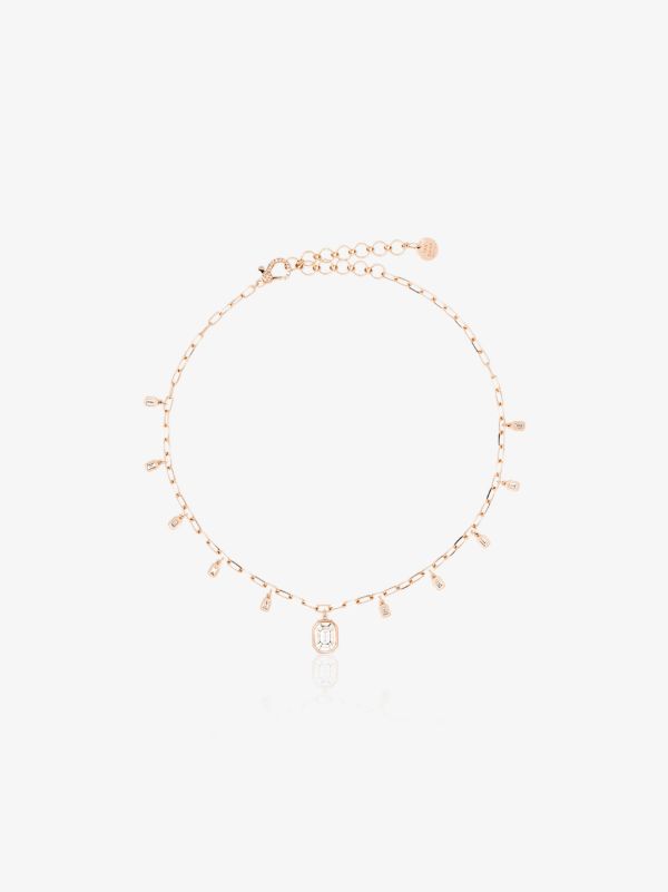 browns SHAY 18K rose gold diamond drop necklace | Browns Fine Necklaces