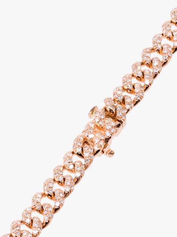 Browns SHAY 18K Rose Gold Pavé Diamond Link Bracelet | Browns Fine Bracelets