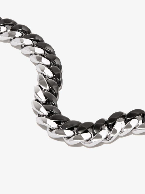 Browns SHAY 18K White And Black Gold Flat Essential Link Bracelet | Browns Bracelets