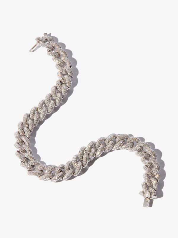 Browns SHAY 18K White Gold 8 Inch Pavé Diamond Bracelet | Browns Fine Bracelets