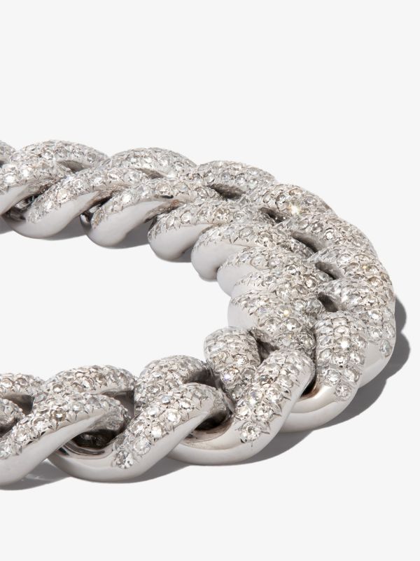 Browns SHAY 18K White Gold 8 Inch Pavé Diamond Bracelet | Browns Fine Bracelets