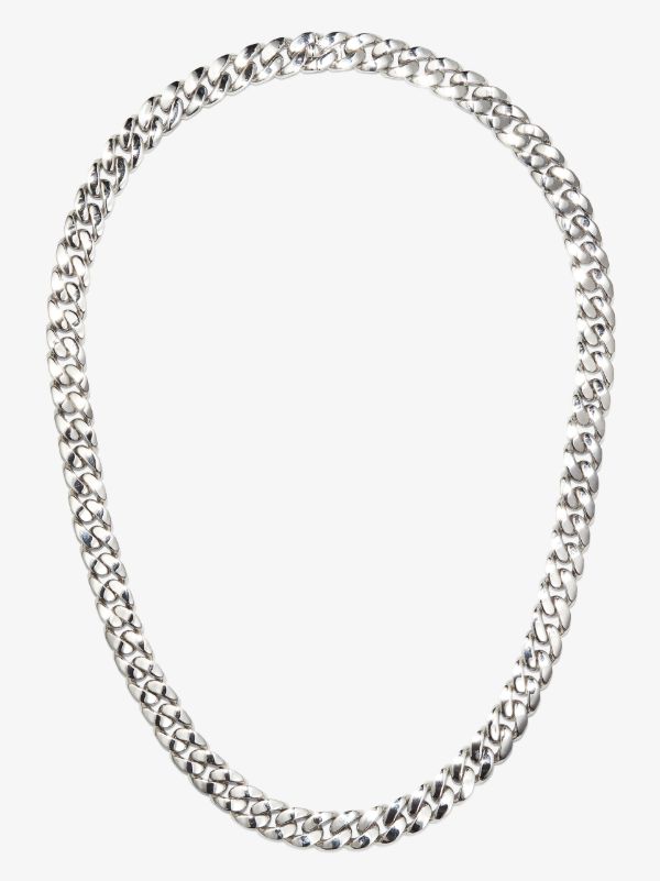 browns SHAY 18K white gold flat link necklace | Browns Necklaces