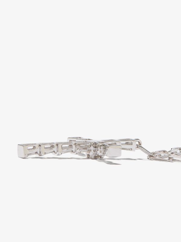 Browns SHAY 18K White Gold Mini Cross Diamond Necklace | Browns Necklaces