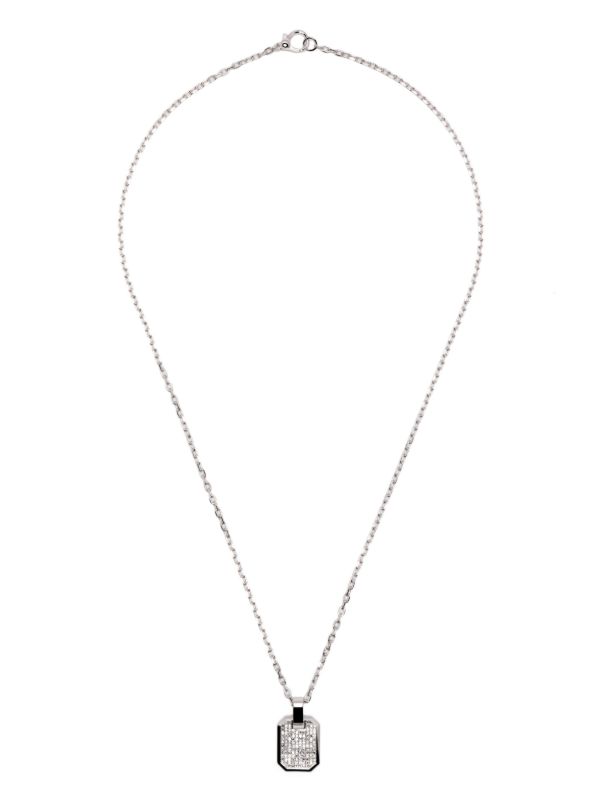 Browns SHAY 18K White Gold Nameplate Diamond Necklace | Browns Necklaces