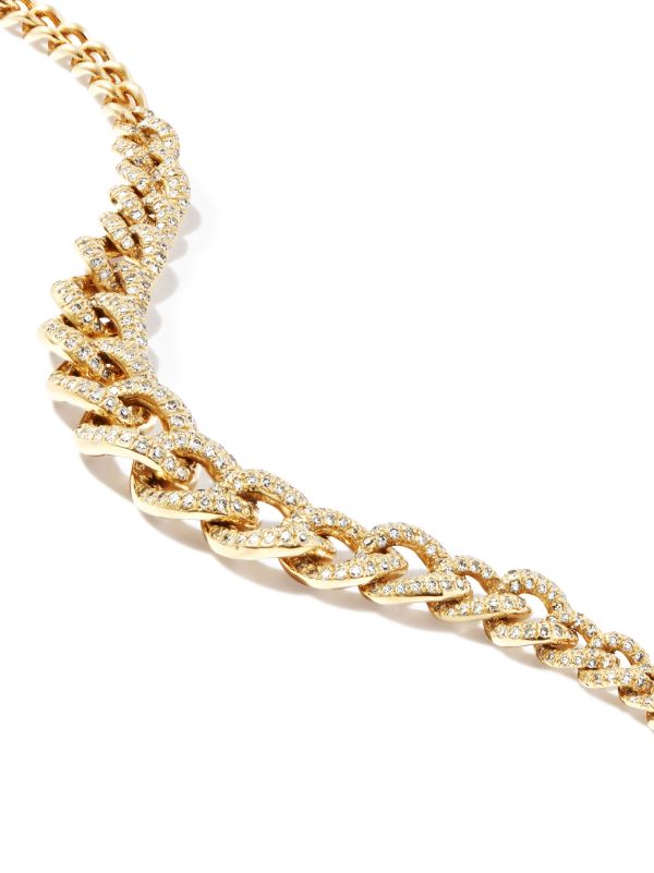 Browns SHAY 18K Yellow Gold Diamond Gradual Pavé Link Bracelet | Browns Fine Bracelets