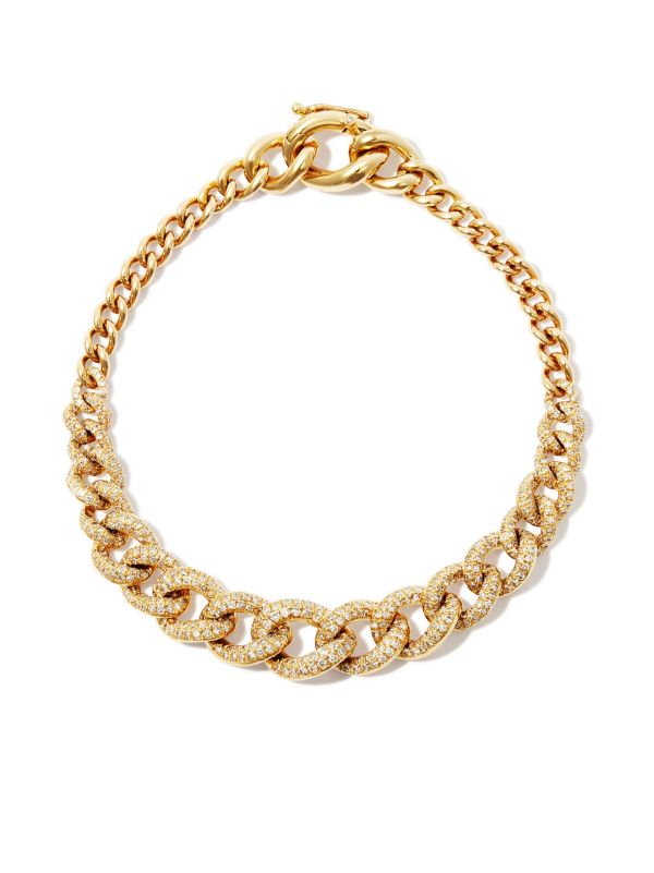 browns SHAY 18K yellow gold Diamond Gradual Pavé Link Bracelet | Browns Fine Bracelets