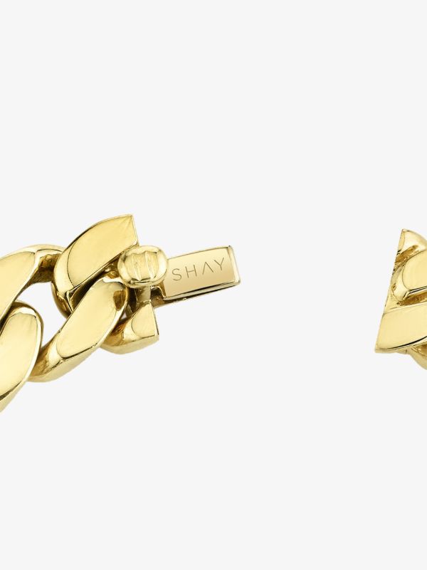 Browns SHAY 18k Yellow Gold Flat Link Bracelet | Browns Bracelets