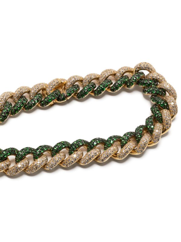 Browns SHAY 18K Yellow Gold Garnet And Diamond Essential Bracelet | Browns Fine Bracelets