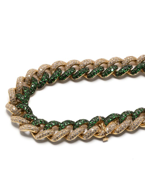 Browns SHAY 18K Yellow Gold Garnet And Diamond Essential Bracelet | Browns Fine Bracelets