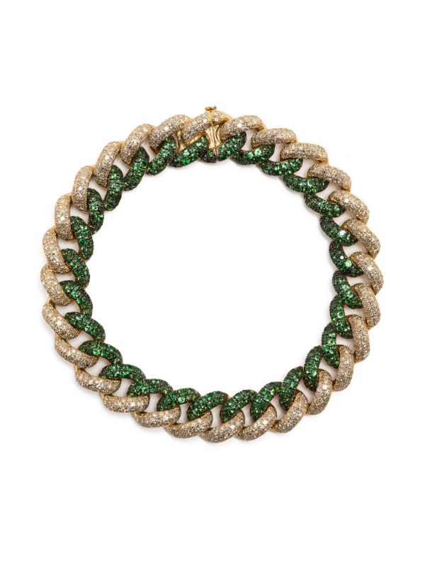 browns SHAY 18K yellow gold Garnet and Diamond Essential Bracelet | Browns Fine Bracelets
