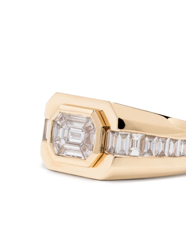 Browns SHAY 18K Yellow Gold Illusion Diamond Ring | Browns Fine Rings