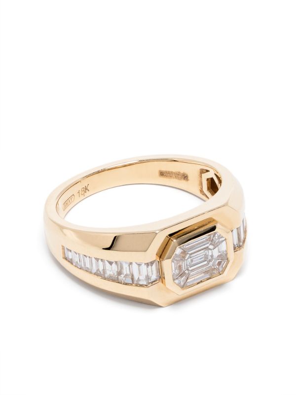 browns SHAY 18K Yellow Gold Illusion Diamond Ring | Browns Fine Rings