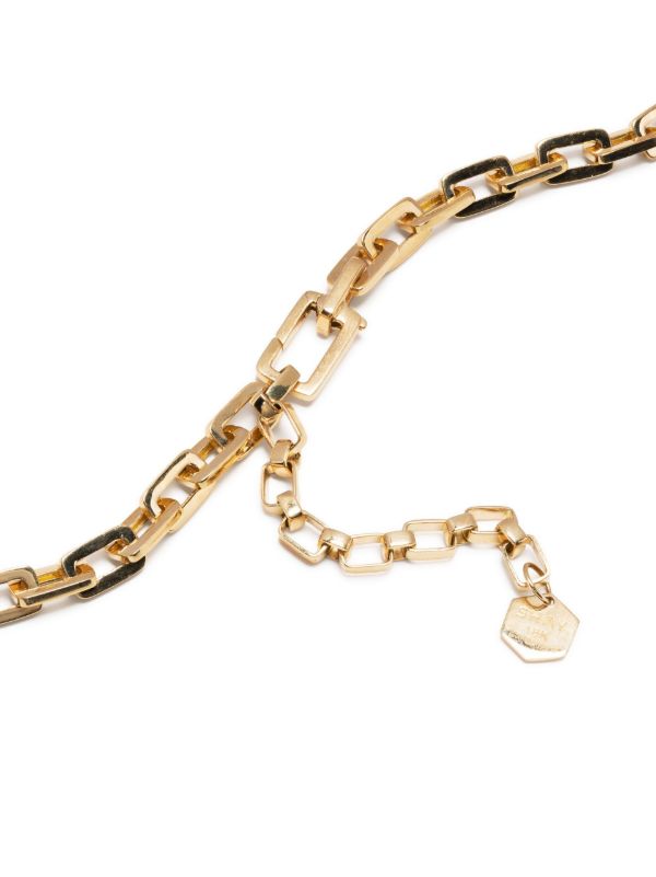 Browns SHAY 18K Yellow Gold Mini Deco Link Lariat Diamond Necklace | Browns Fine Necklaces