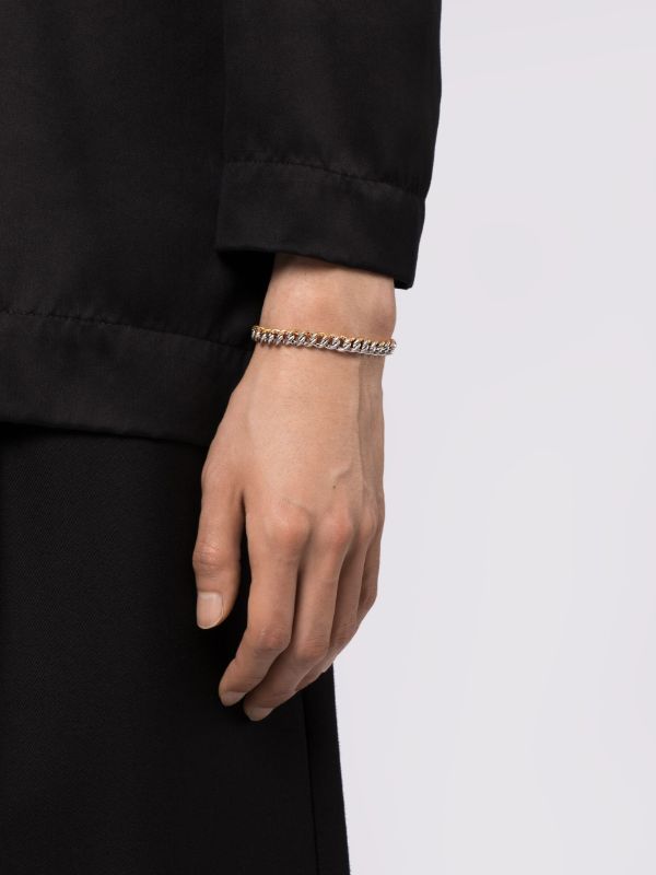 Browns SHAY 18kt Yellow And White Gold Medium Two-tone Link Bracelet | Browns Bracelets