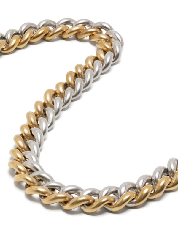 Browns SHAY 18kt Yellow And White Gold Medium Two-tone Link Bracelet | Browns Bracelets