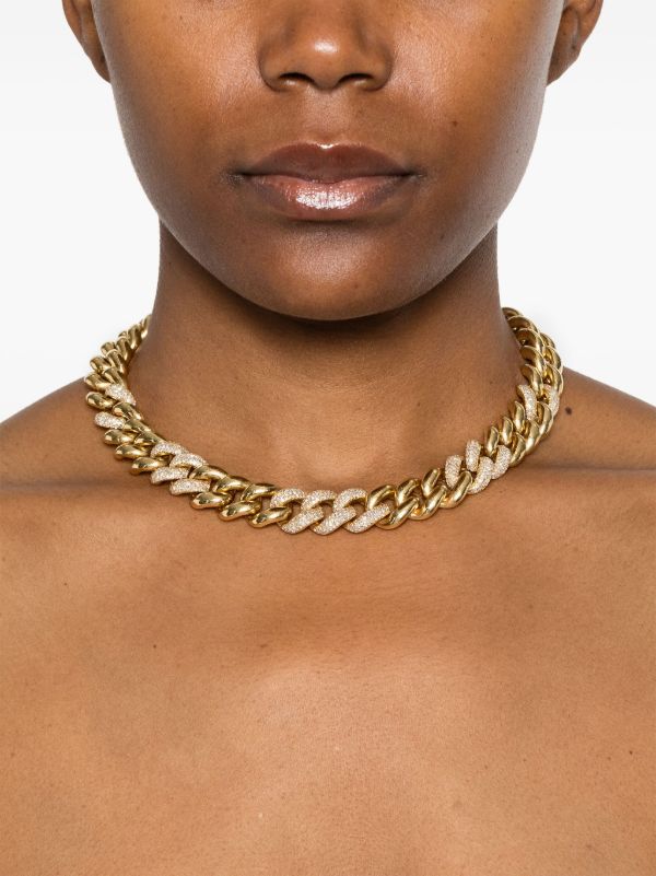 Browns SHAY 18kt Yellow Gold Curb Chain Necklace | Browns Fine Necklaces