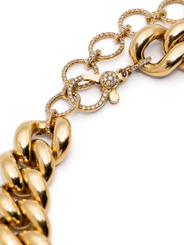 Browns SHAY 18kt Yellow Gold Curb Chain Necklace | Browns Fine Necklaces