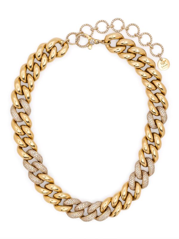 browns SHAY 18kt yellow gold curb chain necklace | Browns Fine Necklaces