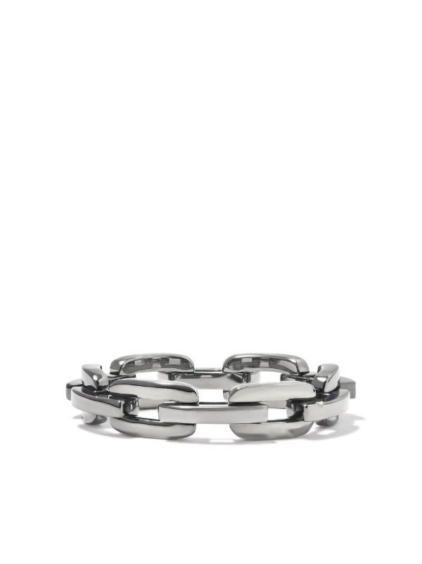 Browns SHAY Black Gold Mini Deco Link Chain Ring | Browns Rings
