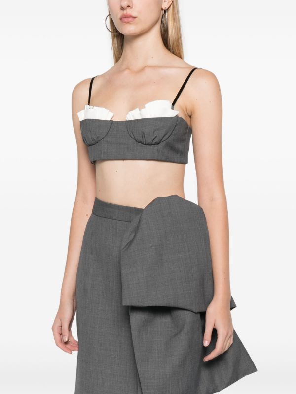 Browns SHUSHU/TONG Balcony Bralette Top | Browns Crop Tops