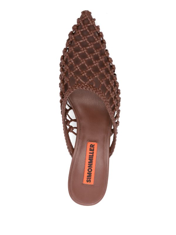 Browns Simon Miller 60mm Knotted Gala Mules | Browns Mules