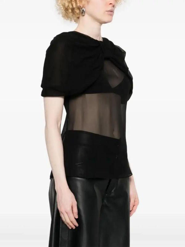 Browns Simone Rocha Bow-Detail T-Shirt | Browns T-Shirts & Jersey Shirts