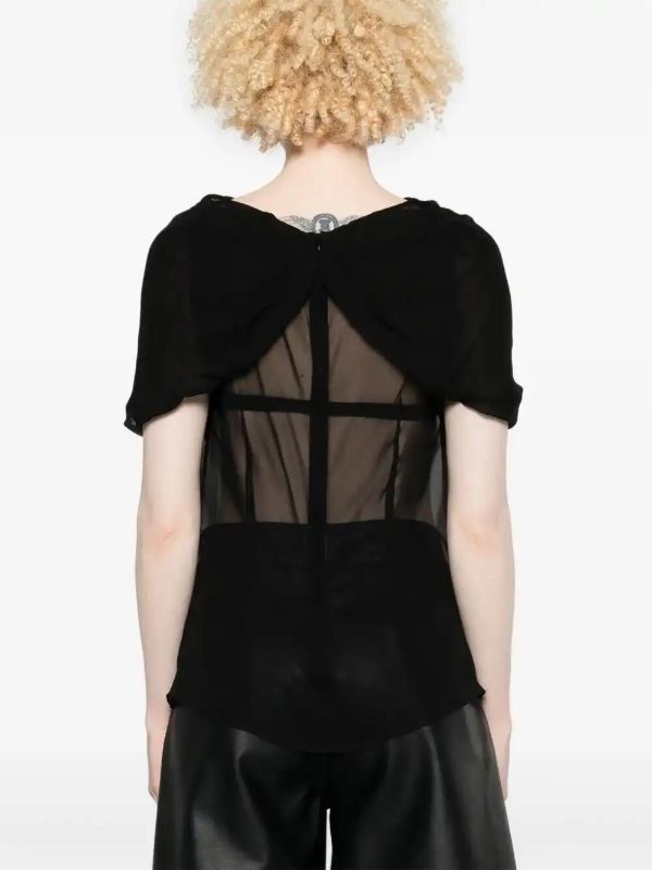 Browns Simone Rocha Bow-Detail T-Shirt | Browns T-Shirts & Jersey Shirts