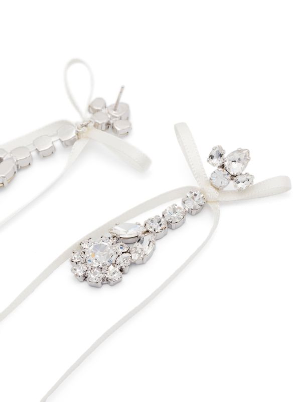 Browns Simone Rocha Bow Ribbon Drop Earrings | Browns Earrings