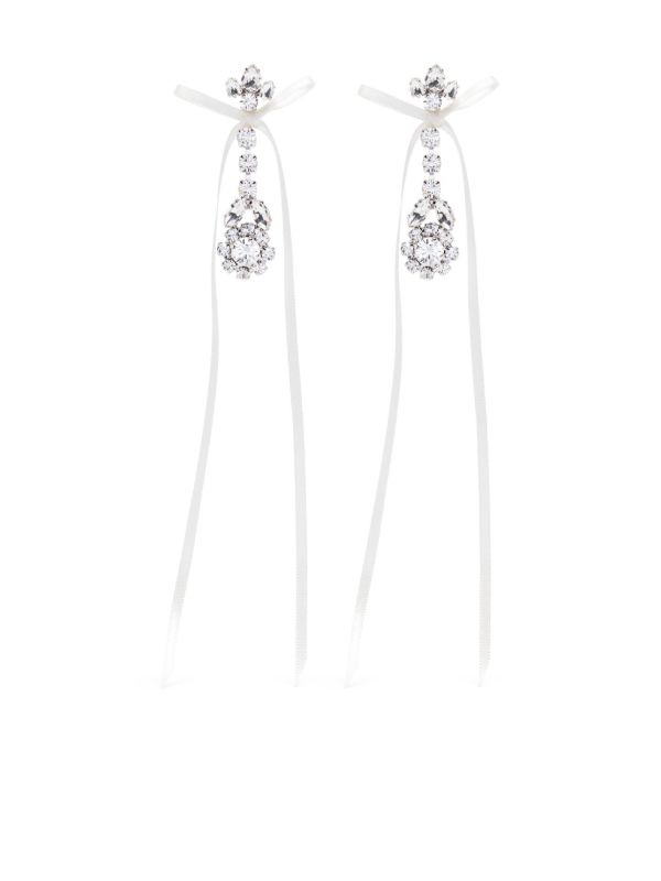 browns Simone Rocha Bow Ribbon drop earrings | Browns Earrings