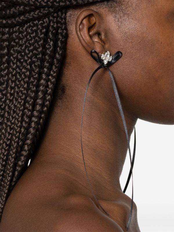 Browns Simone Rocha Bow Ribbon Earrings | Browns Earrings