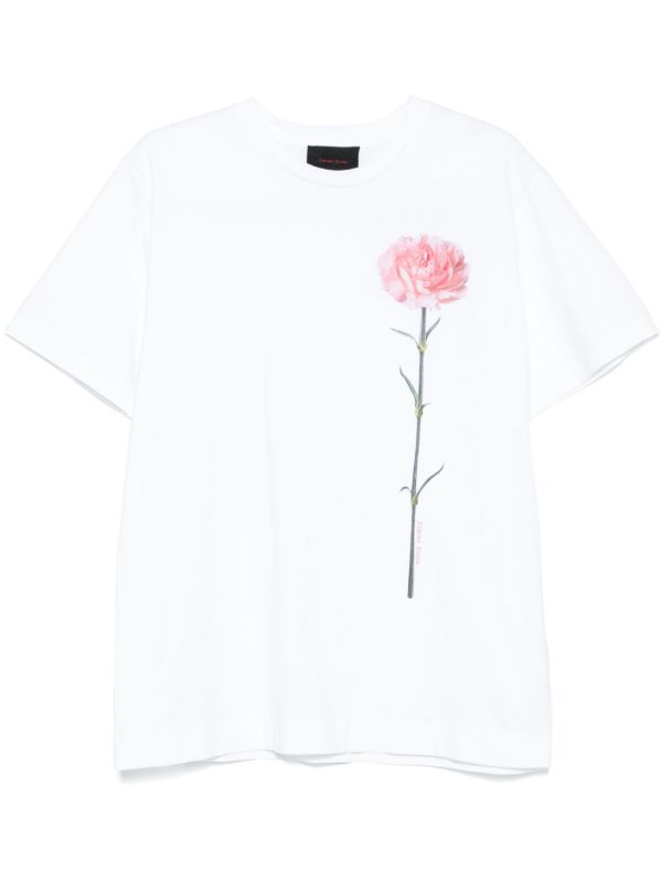 browns Simone Rocha carnation-print T-shirt | Browns T-Shirts