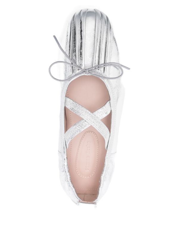 Browns Simone Rocha Cross-strap Bow Ballet Flats | Browns Ballerina Shoes