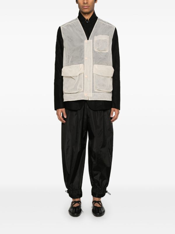 Browns Simone Rocha Daisy-Embellished Tapered Trousers | Browns Tapered Pants