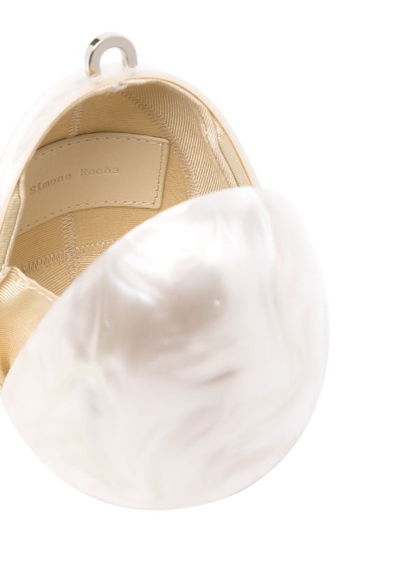 Browns Simone Rocha White Egg Cross Body Bag | Browns Clutch Bags