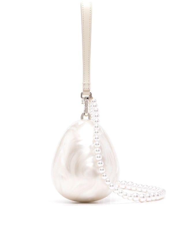 browns Simone Rocha white Egg cross body bag | Browns Clutch Bags