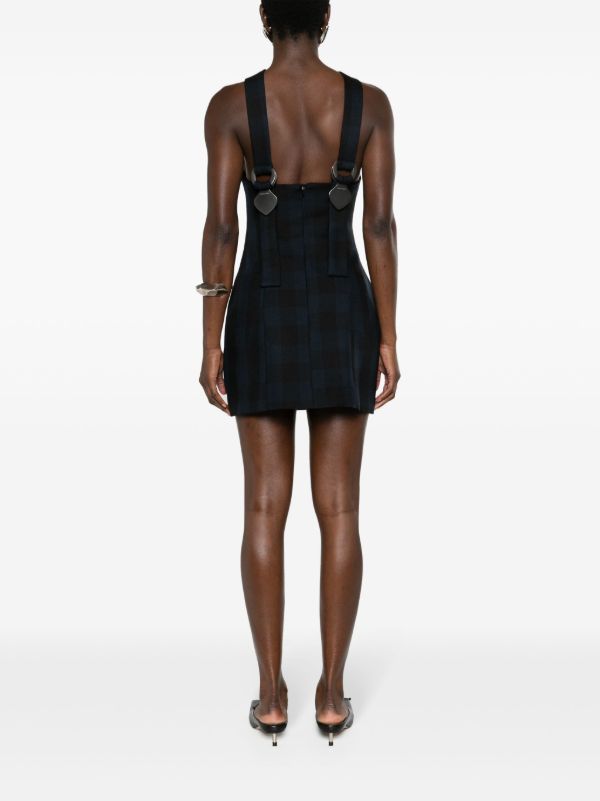 Browns Sinead O'Dwyer Blue Tie Wool Minidress | Browns Cocktail & Party Dresses