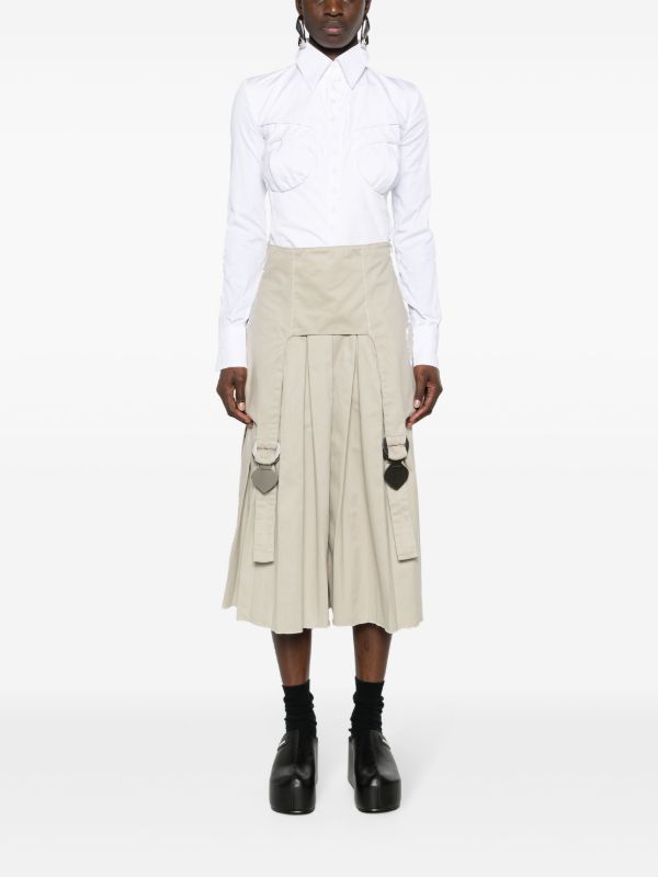Browns Sinead O'Dwyer White Point-collar Shirt Bodysuit | Browns Shirts