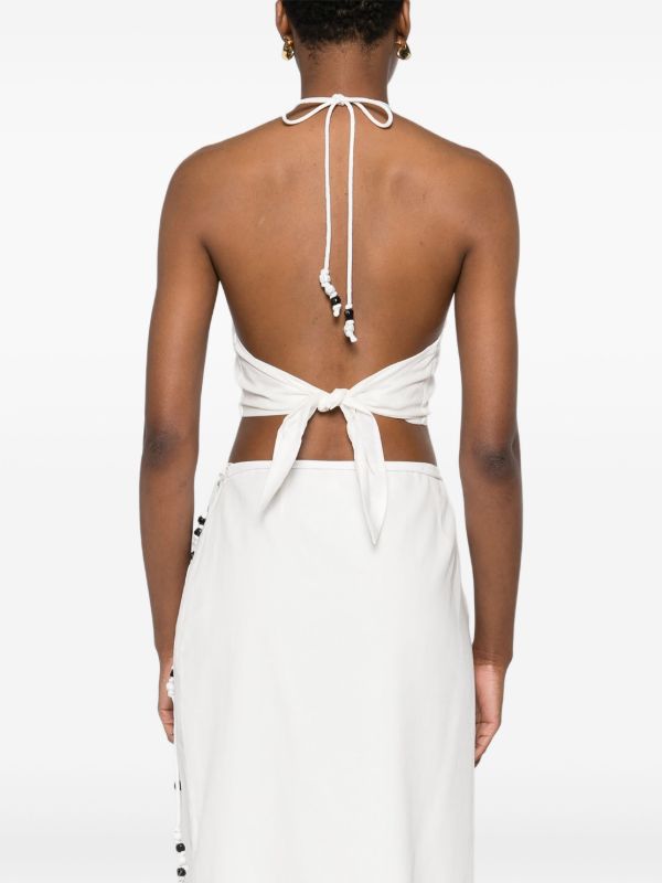 Browns SIR. Azura Halterneck Tie Top | Browns Vests & Tank Tops