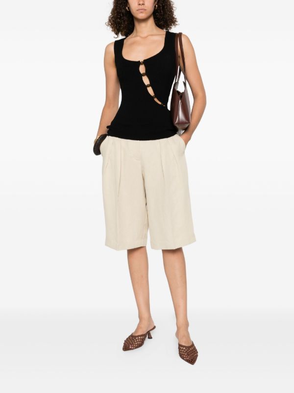 Browns SIR. Beaded Cut-out Tank Top | Browns Vests & Tank Tops