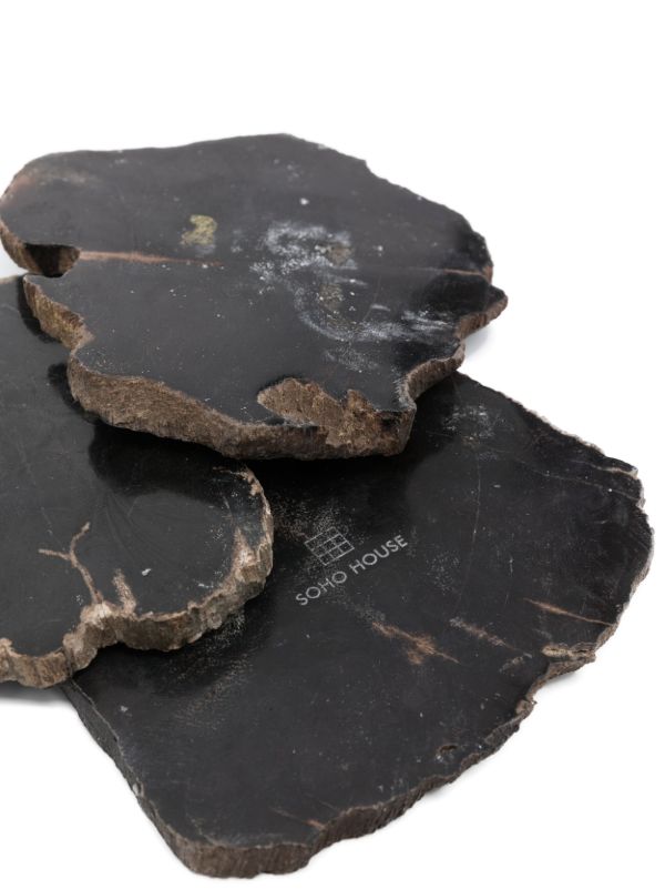 Browns Soho Home Black Balfern Wood Coaster Set | Browns Kitchen Accessories