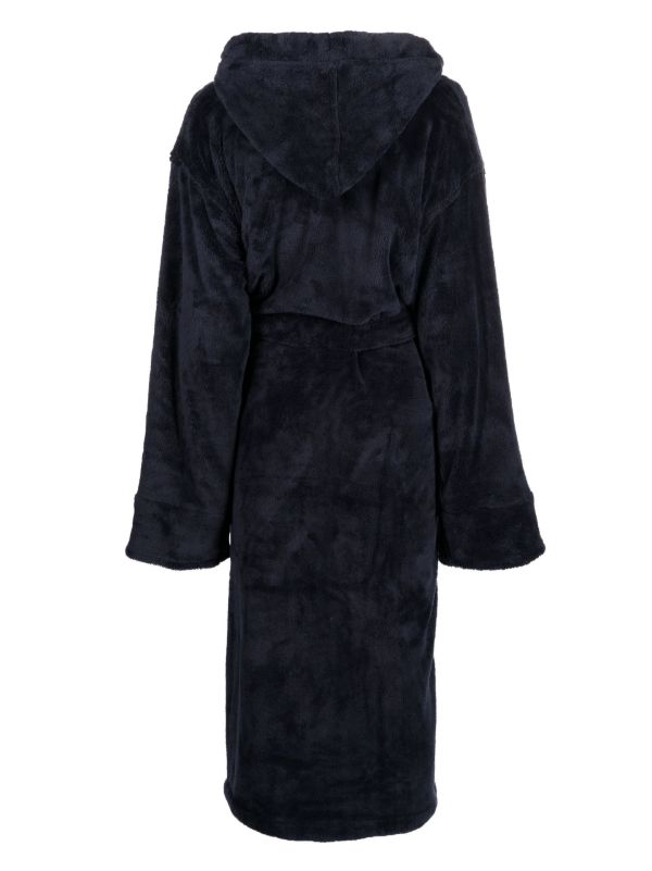 Browns Soho Home Blue House Hooded Robe | Browns Dressing Gowns & Robes