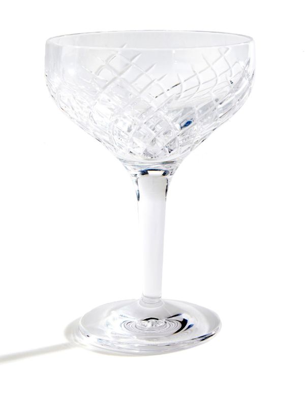 Browns Soho Home Clear Barwell Crystal Champagne Coupe Set | Browns Glassware