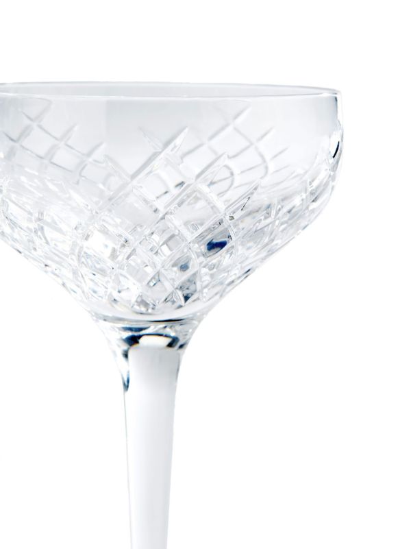 Browns Soho Home Clear Barwell Crystal Champagne Coupe Set | Browns Glassware