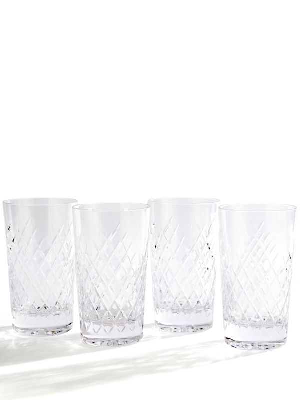 browns Soho Home clear Barwell crystal highball glass set | Browns Glassware