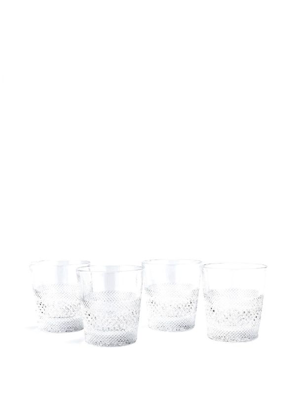 browns Soho Home Clear Huxley Lowball Crystal Glasses Set | Browns Glassware
