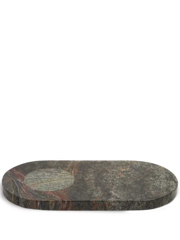 browns Soho Home green Astell large marble serving board | Browns Kitchen Accessories