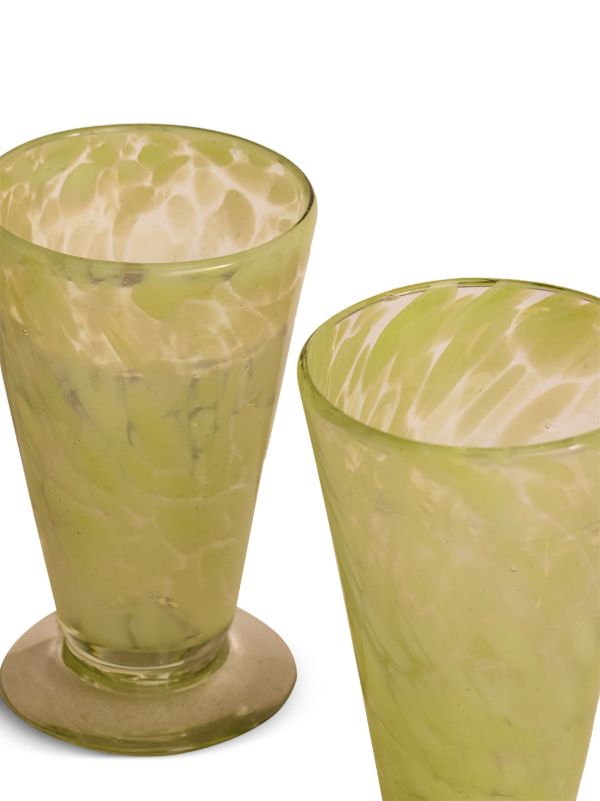 Browns Soho Home Green Confetti-Effect Glasses (Set Of Four) | Browns Glassware