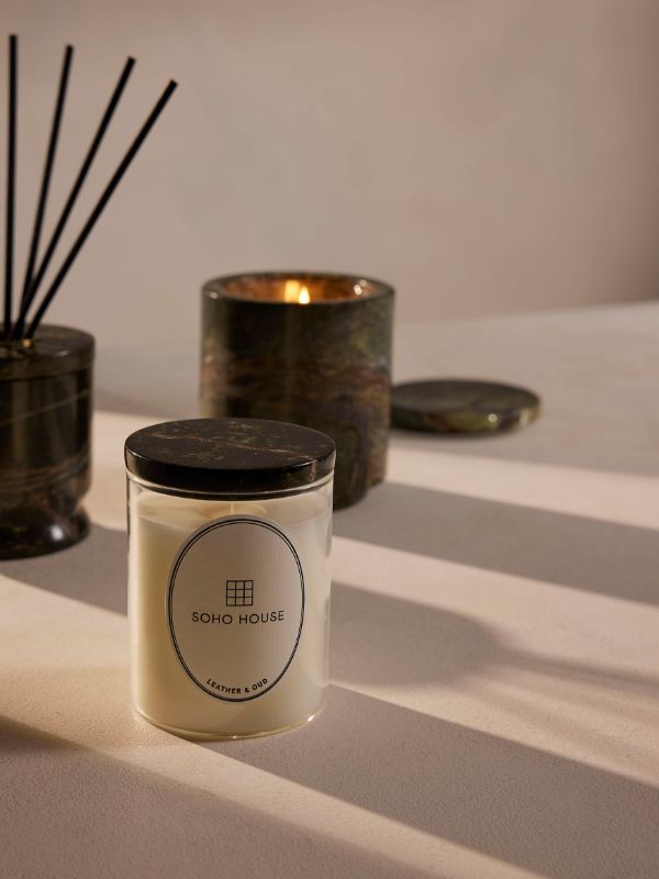 Browns Soho Home Leather & Oud Forest Green Diffuser (150ml) | Browns Diffusers
