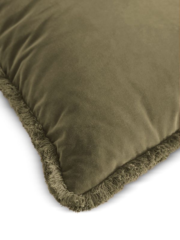 Browns Soho Home Margeaux Fringed Square Cushion (50cm X 50cm) | Browns Cushions