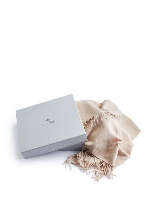 Browns Soho Home Neutral Maria Alpaca Wool Throw | Browns Blankets & Throws